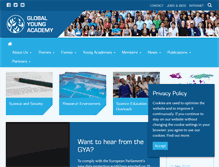 Tablet Screenshot of globalyoungacademy.net